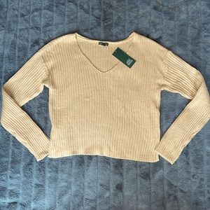 Taupe brown size medium v-neck sweater